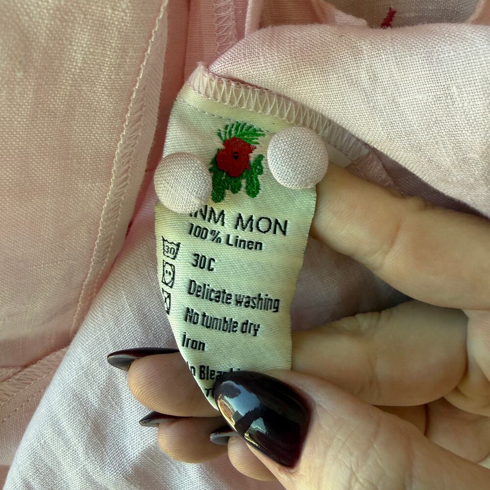 Fanm Mon Linen Embroidered Dress - Picture 5 of 6